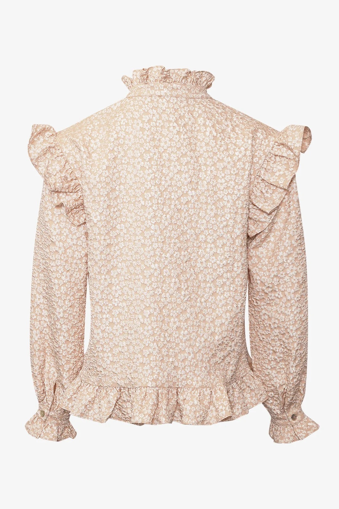 Reno Ruby Ruffle Blouse Oyster