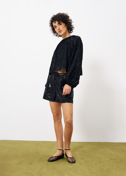 Frnch Shani Shorts in Noir Black