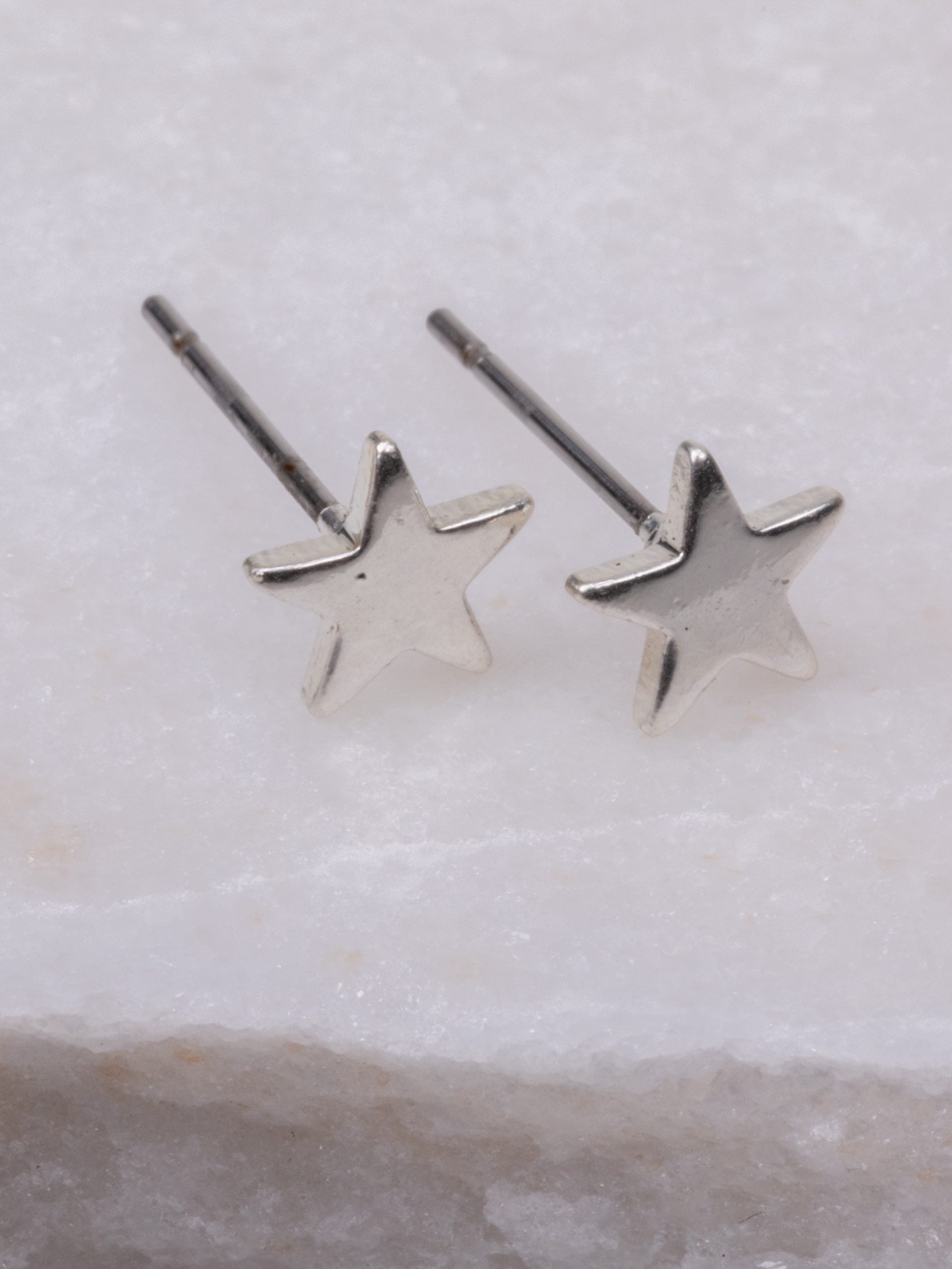 Olia Jewellery Boston Star Earrings - Silver