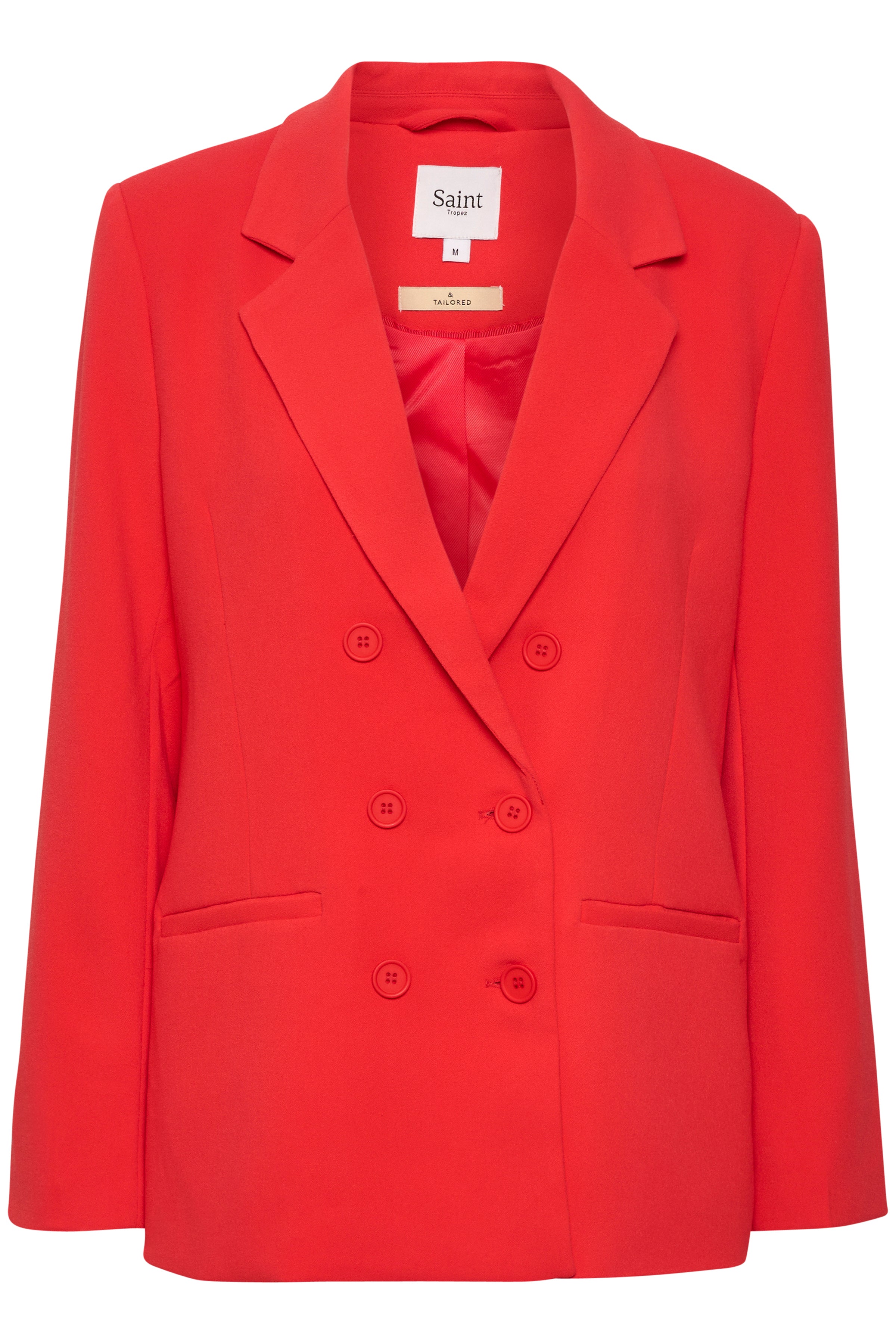Saint Tropez Torry Double Breasted Blazer - Red