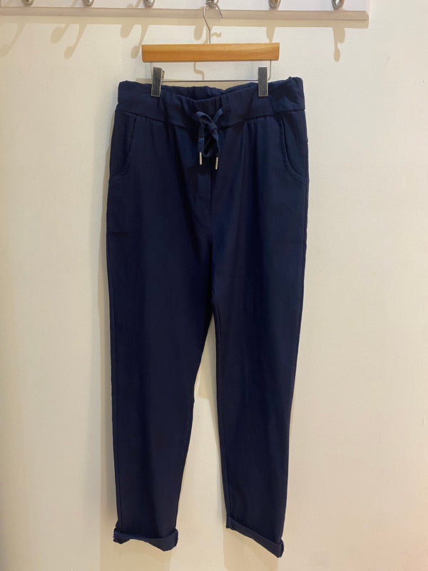 Super Stretch Navy Twill Trouser - One Size (10-16)
