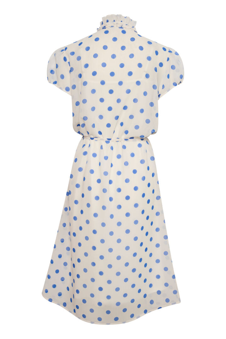 Saint Tropez Lilja Ice Blue Dots Printed Dress