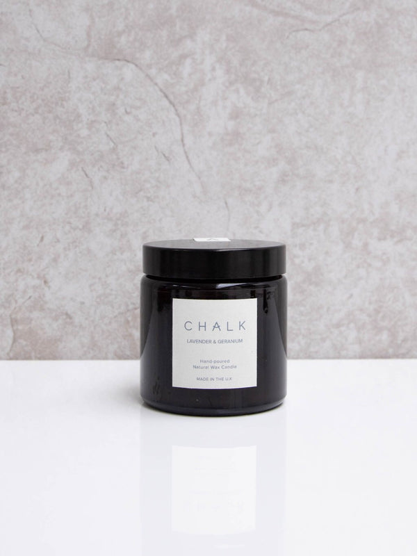 Chalk Candle 120ml - Lavender & Geranium